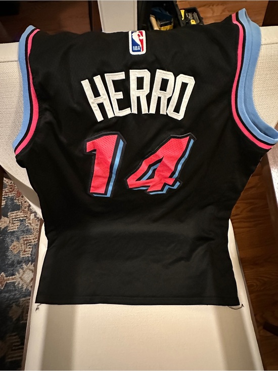 NBA Other - NBA Tyler Herro #14 Jersey - Black with Pink & Light Blue Accents Medium